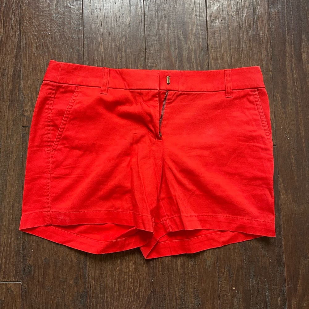 Women’s size 6 red J Crew shorts